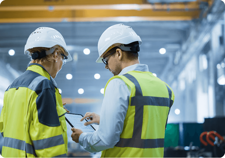 Business professionals collaborating