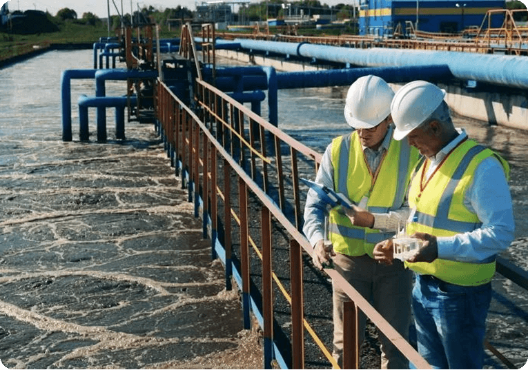 Business professionals collaborating